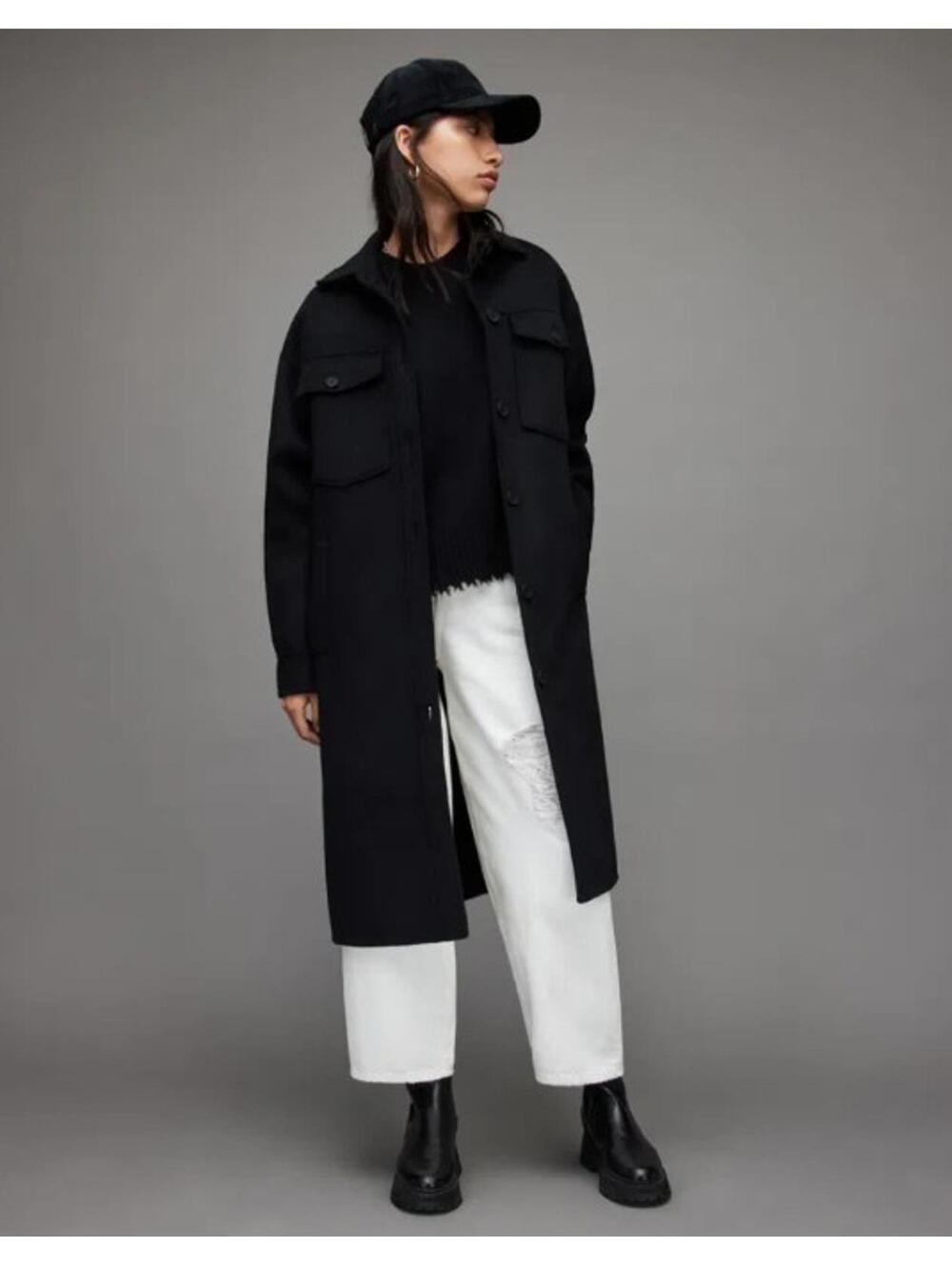 ALLSAINTS Elder Wool Blend Coat